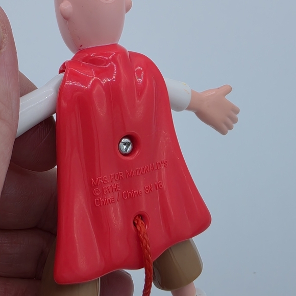 Vintage 1999 McDonald's Doug’s 1st Movie on Video Quailman Keychain Toy Figure - Picture 5 of 8